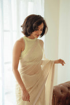 Reshma Sebastian in Meadow Striped Saree - ILMA