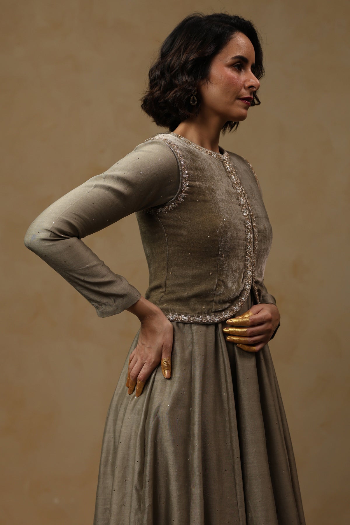 SANDHYA Dress with Jacket - ILMA