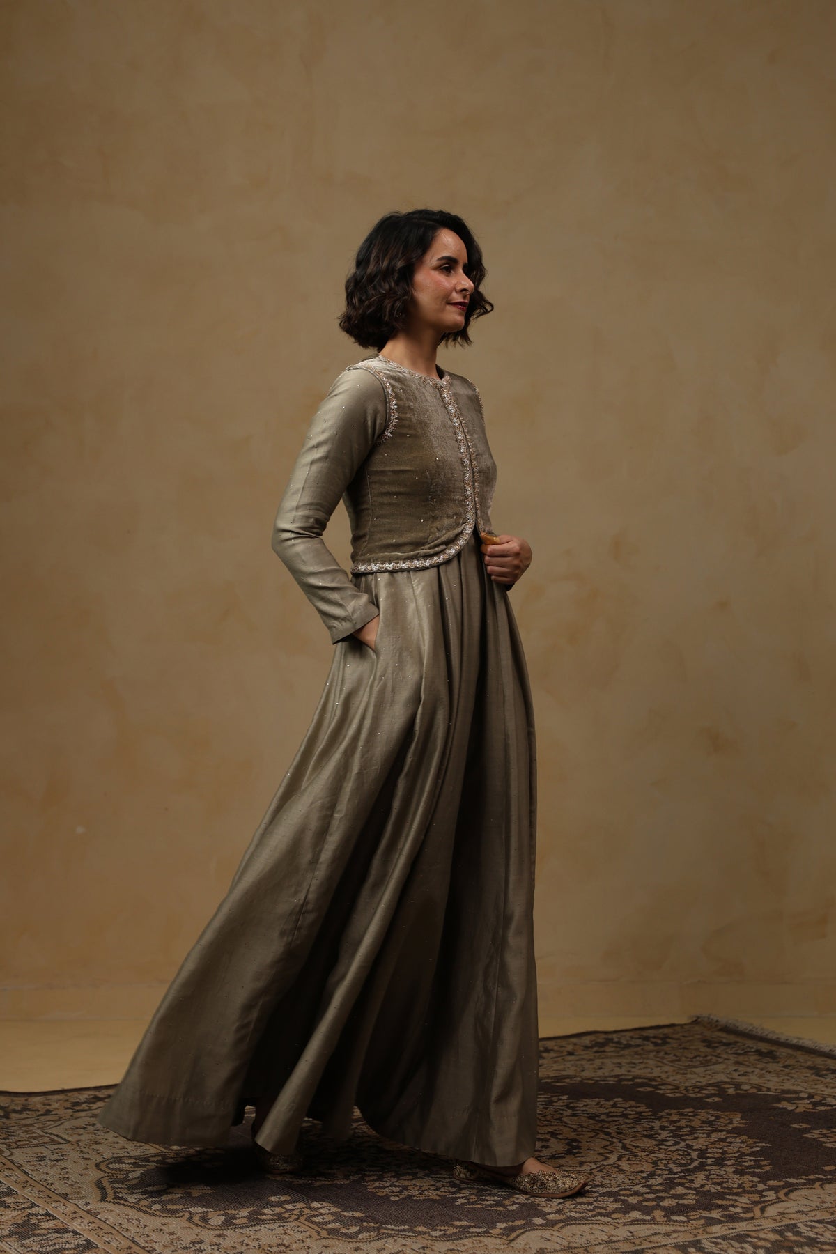 SANDHYA Dress with Jacket - ILMA