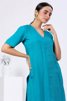 Side Slit Long Kurta Set - ILMA