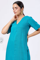 Side Slit Long Kurta Set - ILMA