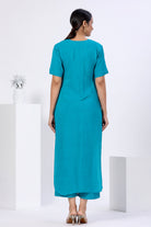 Side Slit Long Kurta Set - ILMA