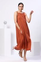 Sleeveless Tunic with Side Tie Ups - ILMA