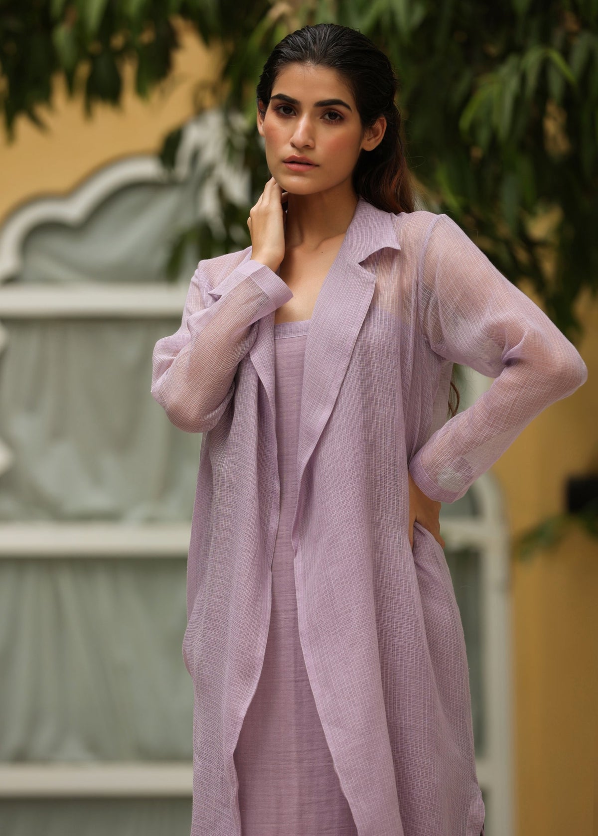 Slip Dress with Doriya Overcoat - ILMA