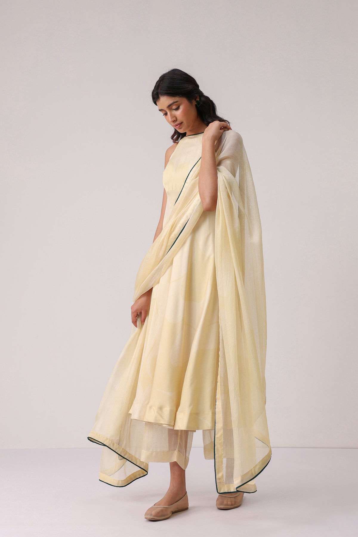 Soft Bloom Anarkali Set - ILMA