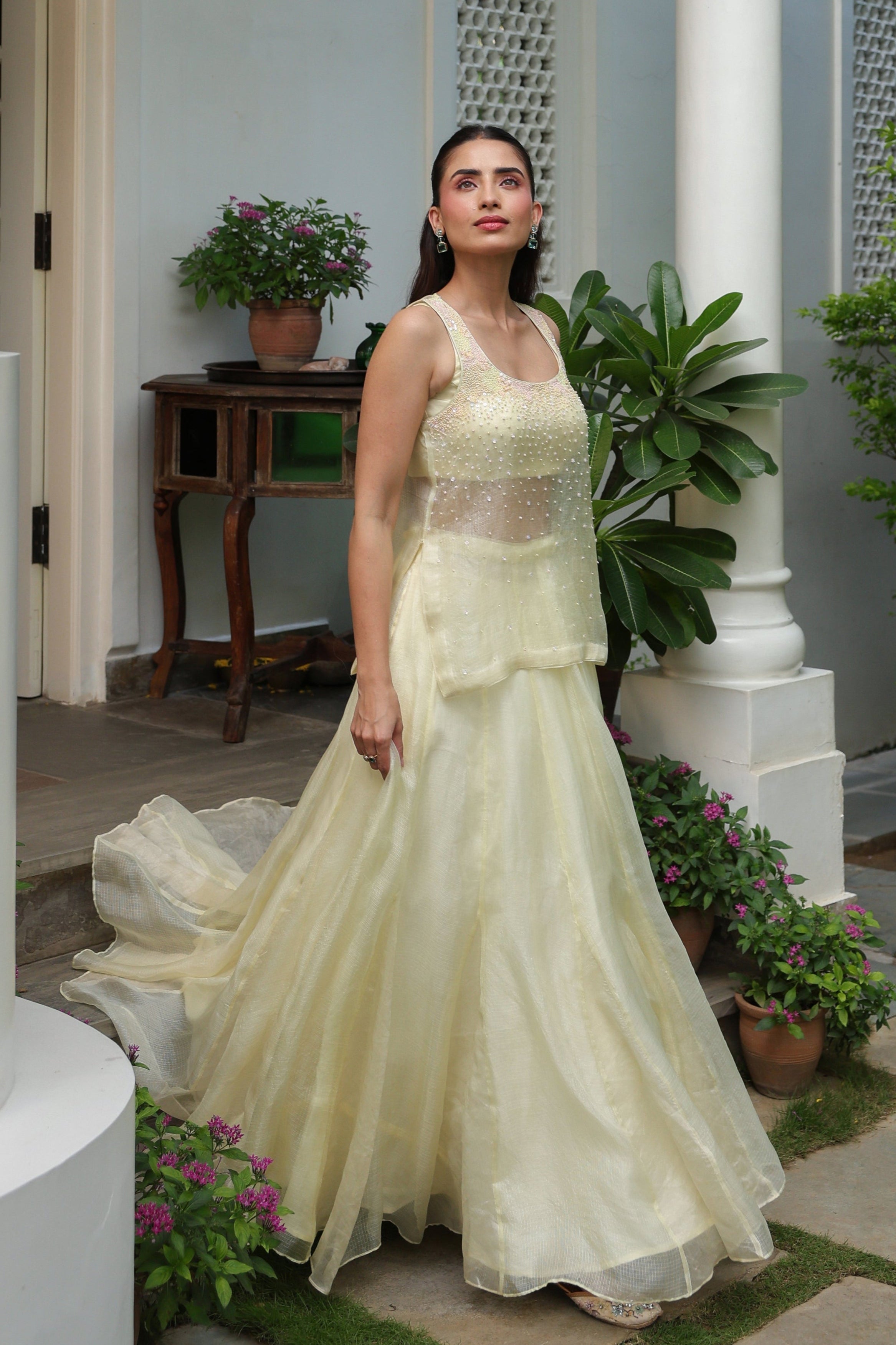 Sonali in Suhana Lehanga Set with Dupatta - ILMA