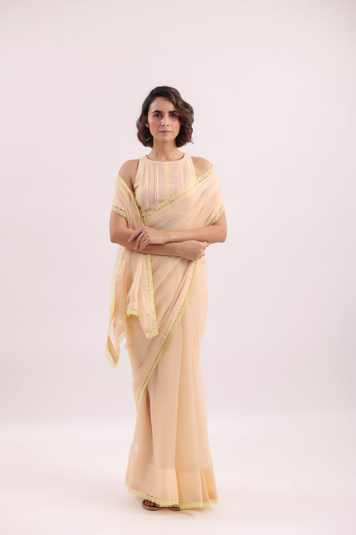 SPRING SERENADE Saree with Blouse - ILMA