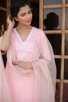 Suit Set with Sequins Border Dupatta - ILMA