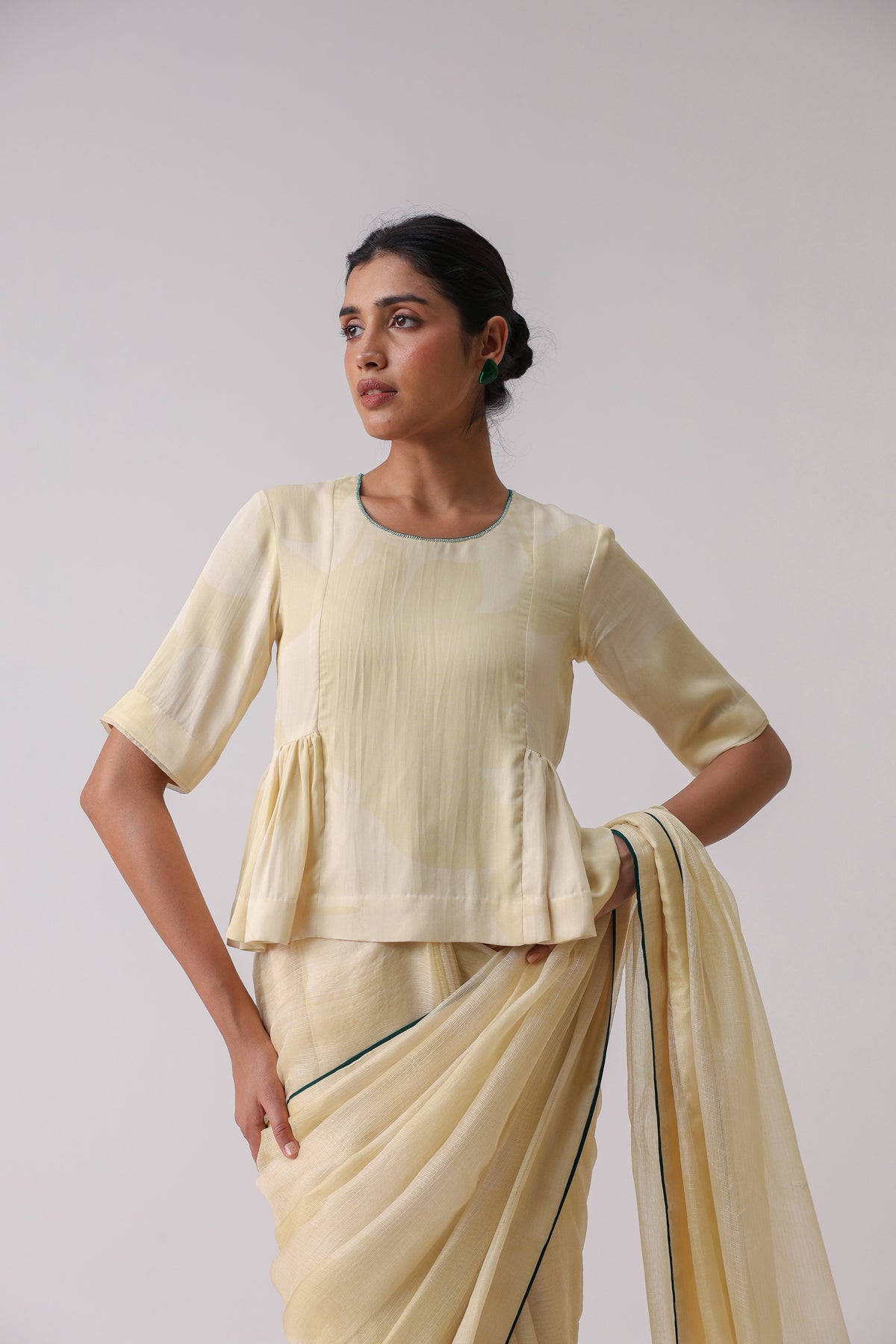 Summer Bloom Saree with Blouse - ILMA