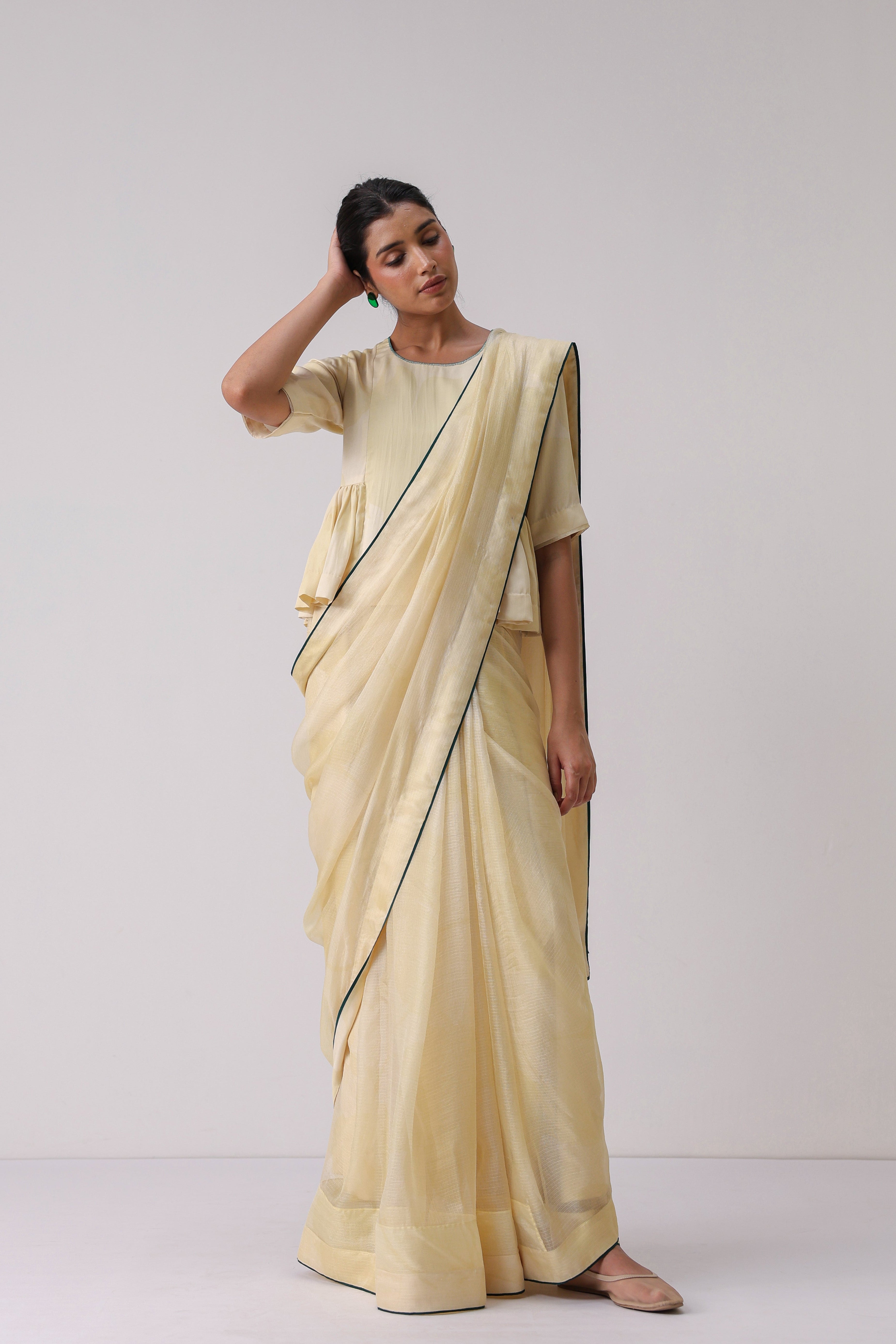 Summer Bloom Saree with Blouse - ILMA