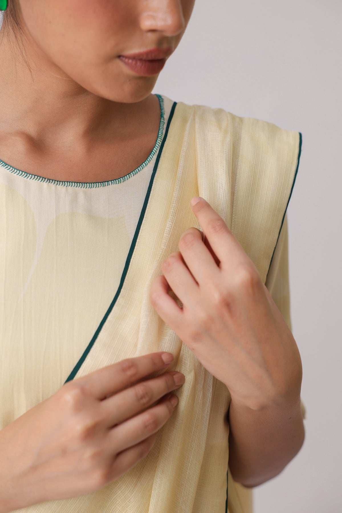 Summer Bloom Saree with Blouse - ILMA