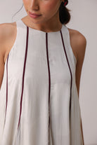 Tamara Pai in Morning Blush Panelled Dress - ILMA