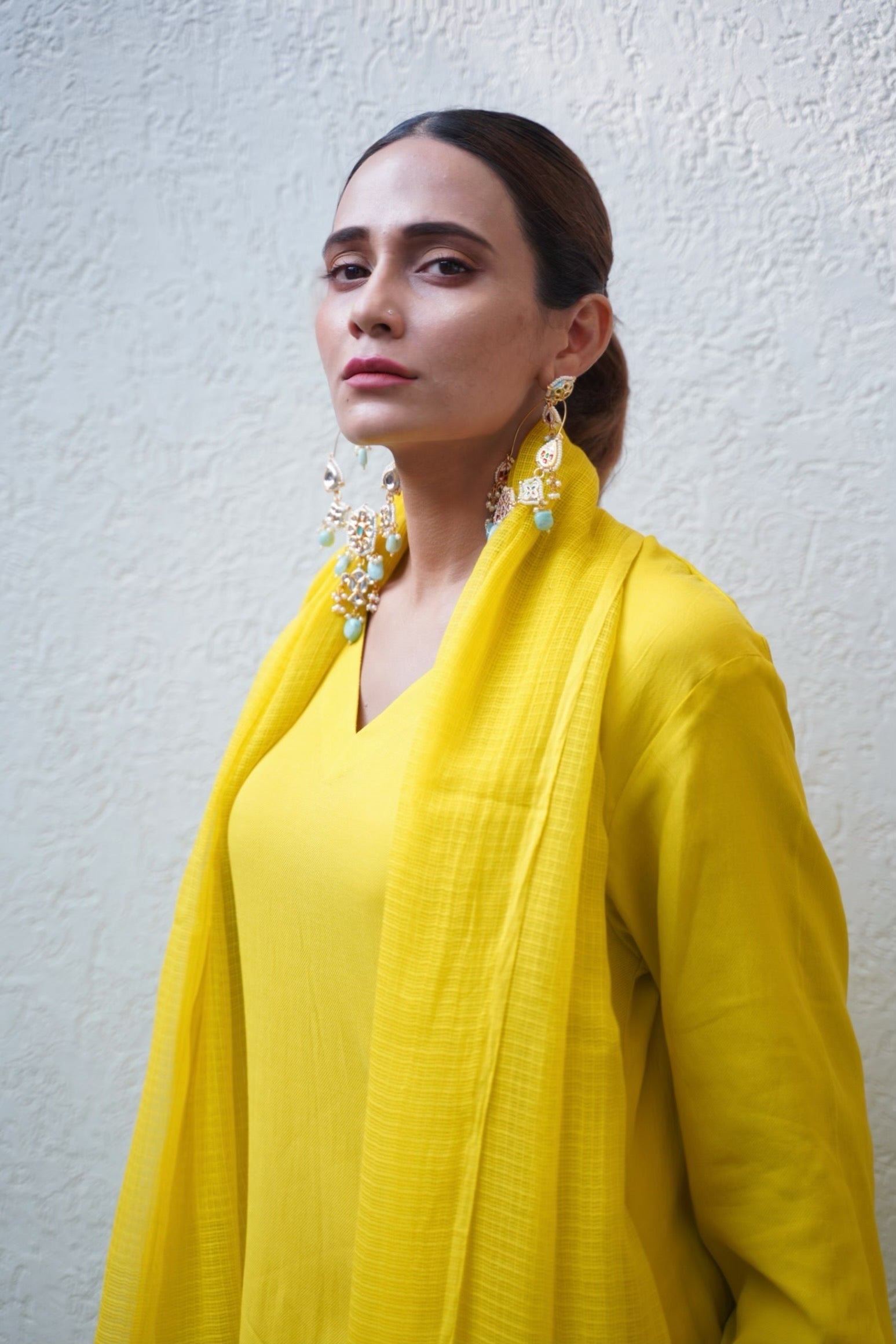 Tina Rathore in Full Sleeves Straight Cut Suit Set - ILMA