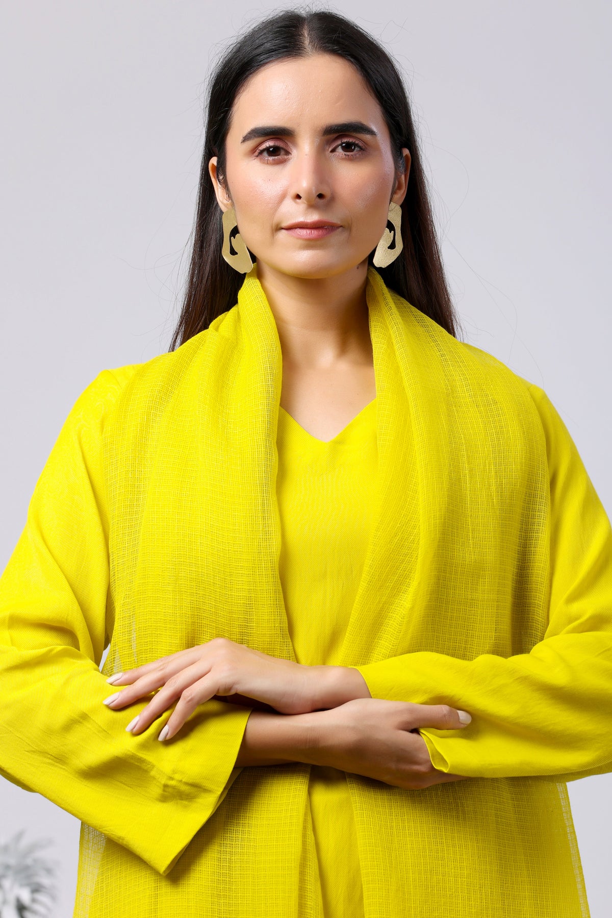 Tina Rathore in Full Sleeves Straight Cut Suit Set - ILMA