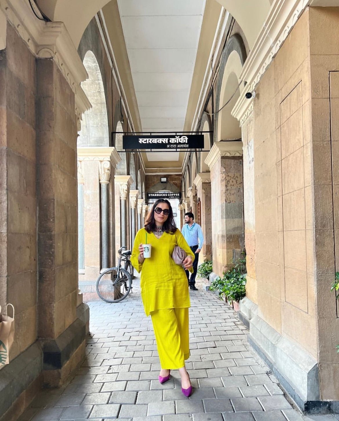 Urmi Daga in Patchwork Kurta Set - ILMA