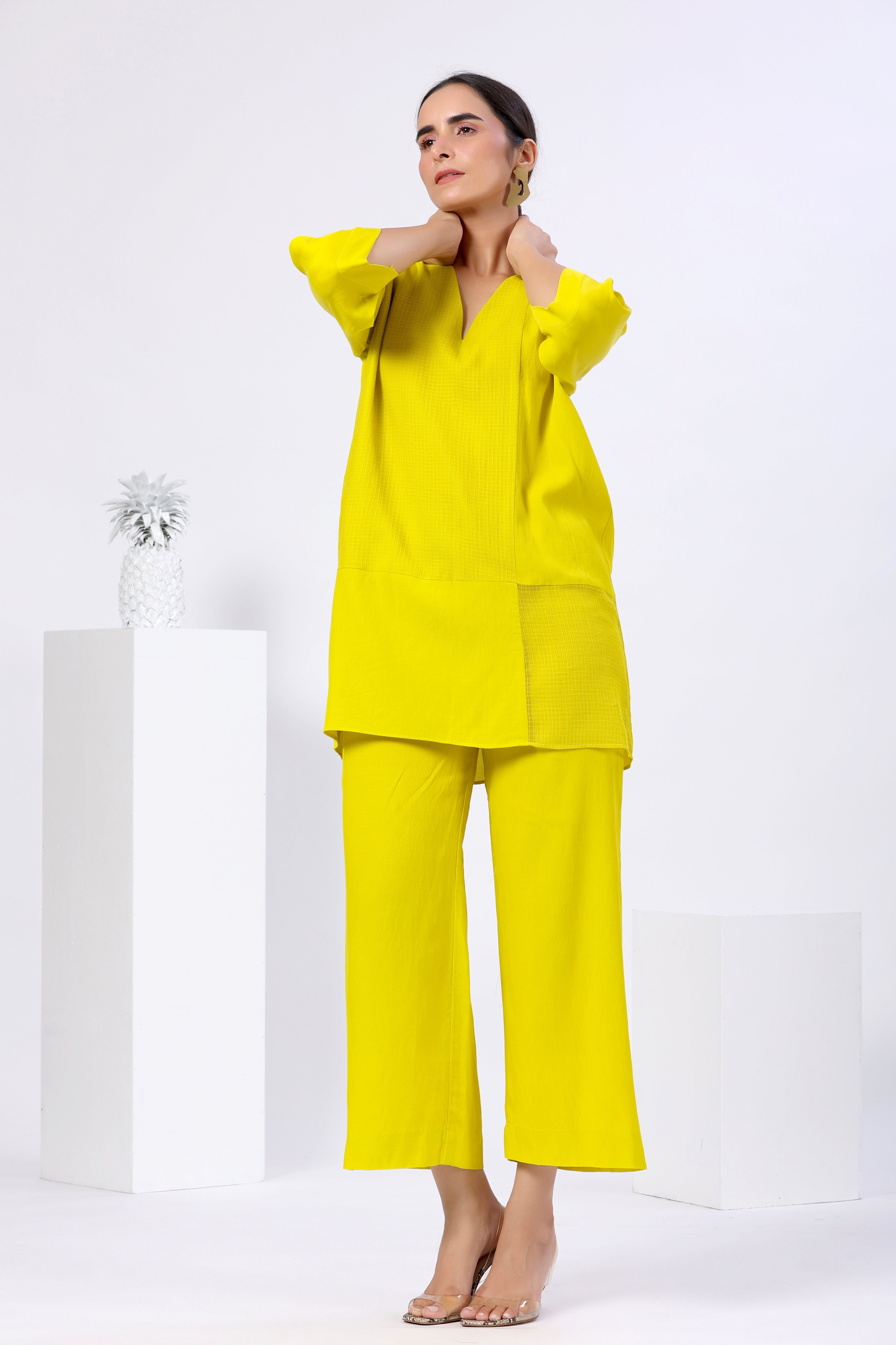 Urmi Daga in Patchwork Kurta Set - ILMA