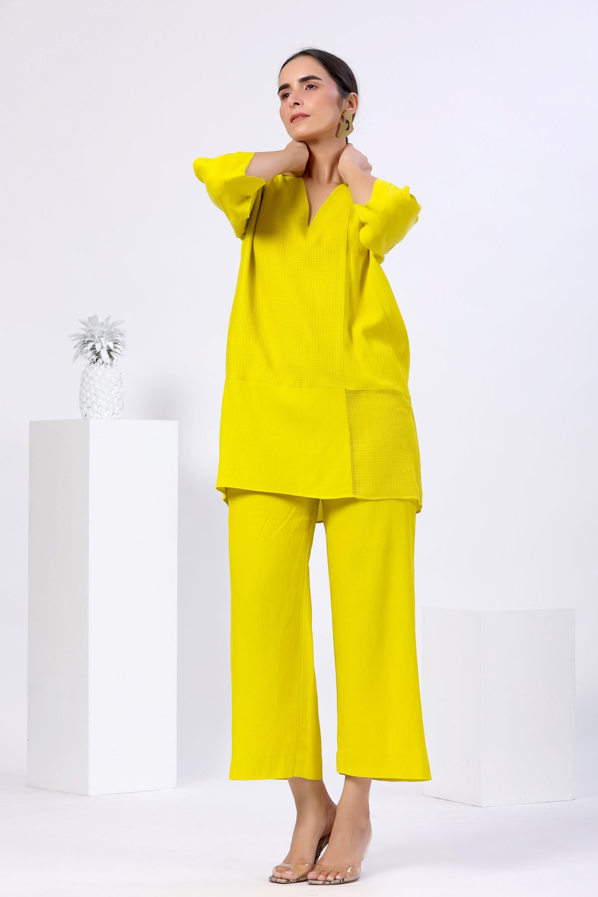 Urmi Daga in Patchwork Kurta Set - ILMA
