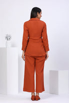 Waist Tie Up Shirt Co-ord Set - ILMA