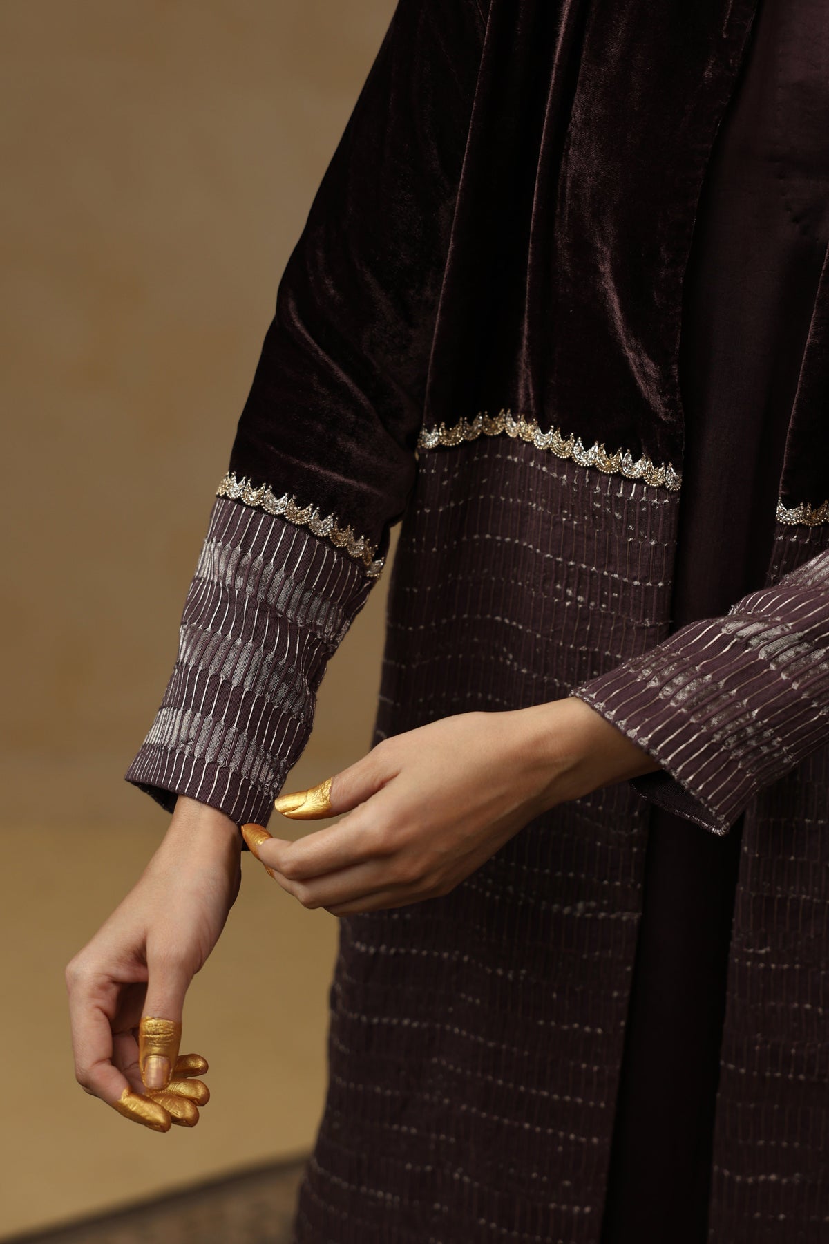 ZEENAT Kurta Set with Coat - ILMA