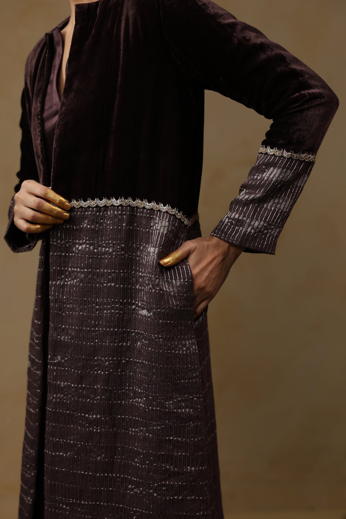 ZEENAT Kurta Set with Coat - ILMA