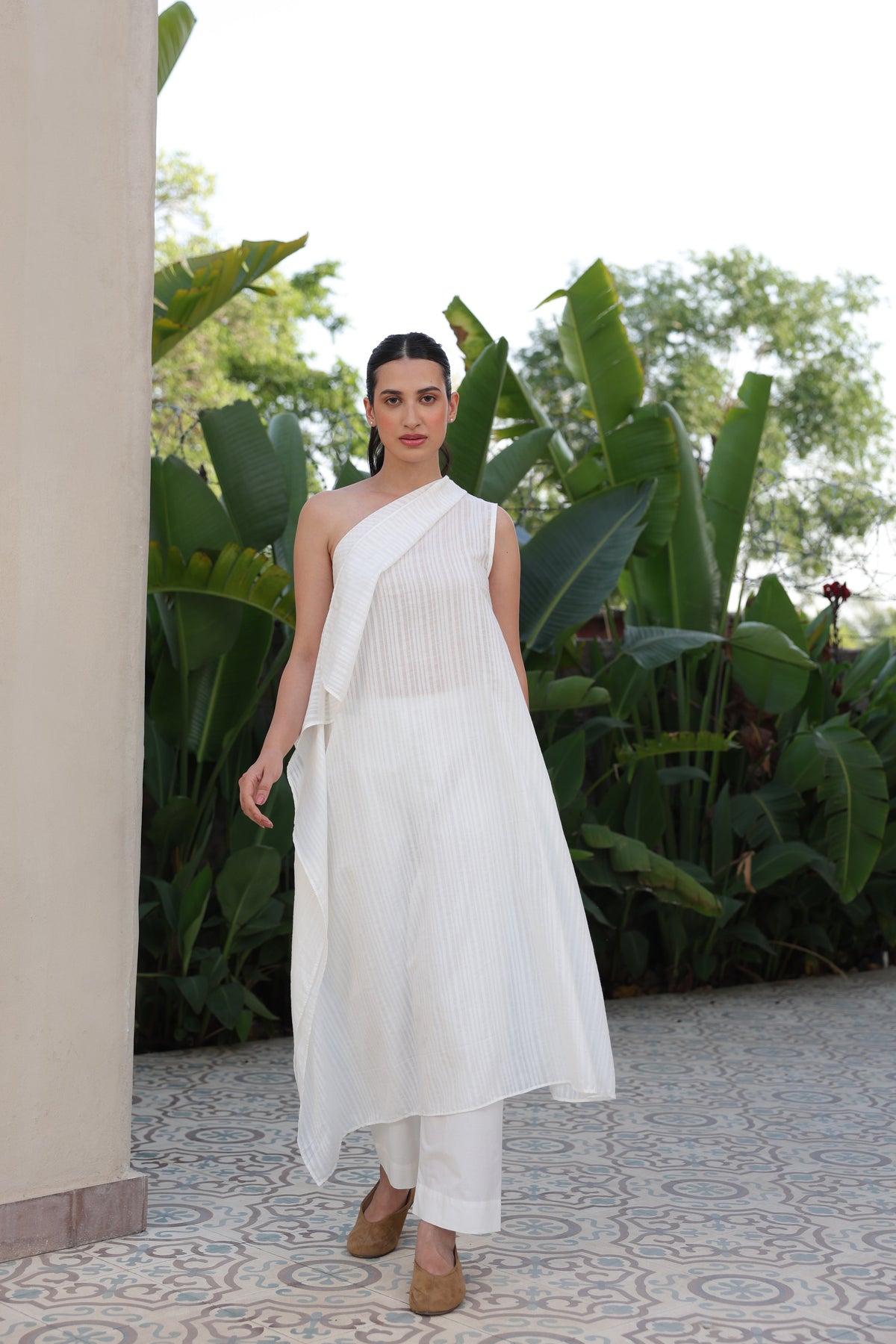 Zoey One Shoulder Kurta Set - ILMA