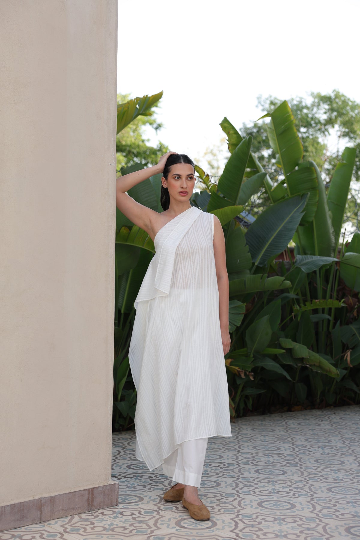 Zoey One Shoulder Kurta Set - ILMA